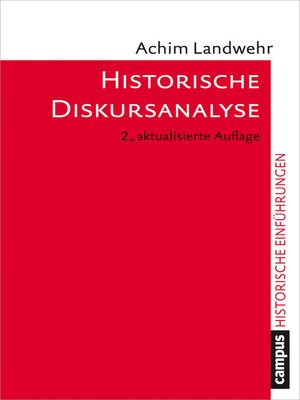 cover image of Historische Diskursanalyse